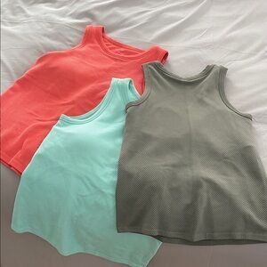 Like Lululemon athletica Women's Ribbed Tank Tops sport bra - Coral,Mint,Olive